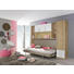 KLAPPBETT 90/200 cm - Eichefarben/Weiß, Design (90/200cm) - Carryhome KLAPPBETT 90/200 cm - Eichefarben/Weiß, Design (90/200cm) - Carryhome