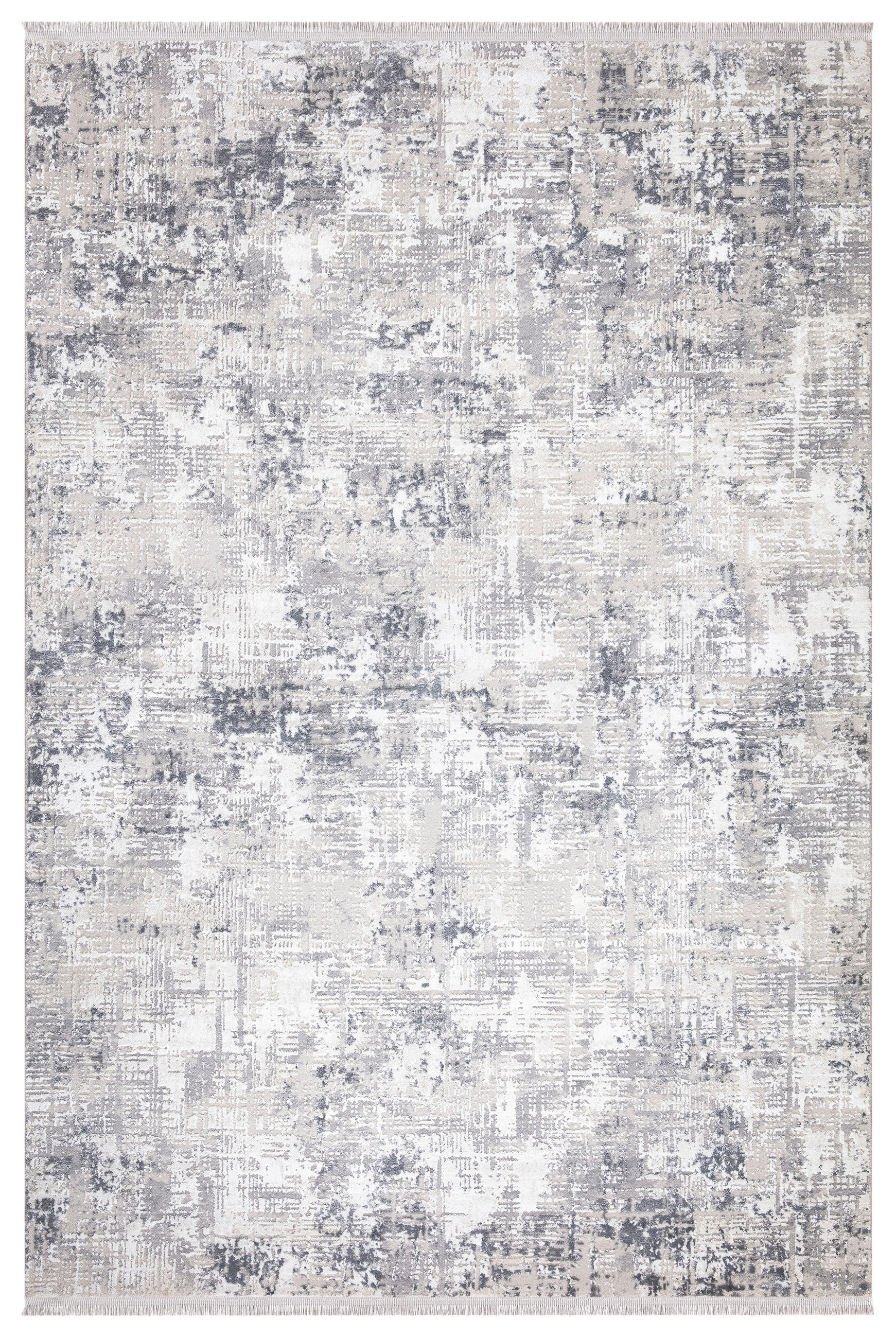 VINTAGE-TEPPICH 80/150 cm Lotus Creme, Weiß, Hellgrau, Dunkelgrau  - Dunkelgrau/Creme, LIFESTYLE, Textil (80/150cm) - Novel