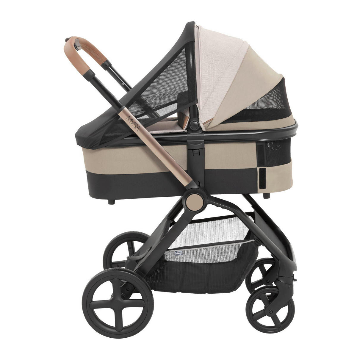 BUGGY MYSA  - Beige, Basics, Textil/Metall (56/89/92-108cm) - Chicco