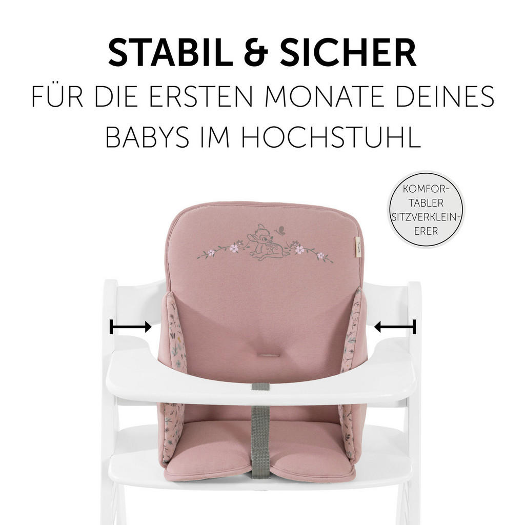 Thumbnail - Hauck Sitzverkleinerer Bambi, Altrosa, Textil, 15x30x36 cm, Babymöbel, Hochstühle & Zubehör, Hochstuhlzubehör
