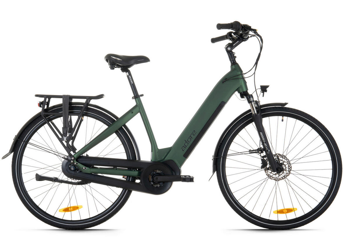 ELEKTROFAHRRAD E-Citybike 28 Zoll  - Grün, Basics, Metall (180/70/100cm)