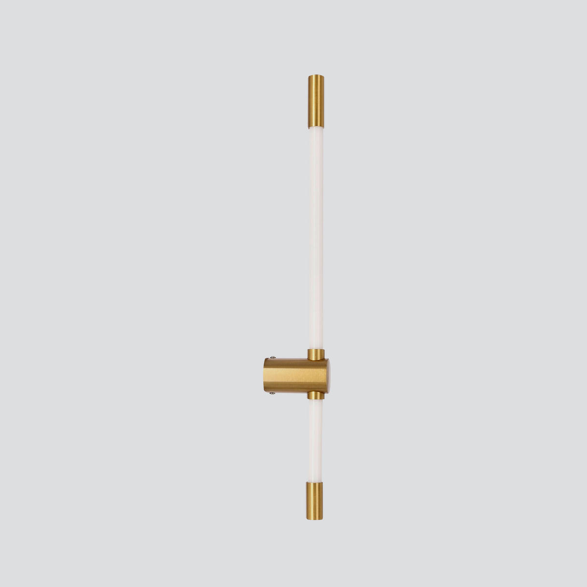 LED-WANDLEUCHTE 60.5/9/5 cm   - Messingfarben/Weiß, KONVENTIONELL, Kunststoff/Metall (60.5/9/5cm)