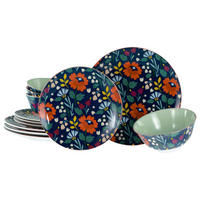 TAFELSERVICE Folklore 12-teilig  - Multicolor, Design, Keramik - Creatable