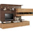 WOHNWAND in Eichefarben, Rostfarben - Eichefarben/Rostfarben, Design, Glas/Holz (357,5/200/55,7cm) - Moderano WOHNWAND in Eichefarben, Rostfarben - Eichefarben/Rostfarben, Design, Glas/Holz (357,5/200/55,7cm) - Moderano