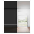 SCHWEBETÜRENSCHRANK 201/223/68 cm 2-türig Schwarz, Weiß  - Schwarz/Weiß, KONVENTIONELL, Glas/Holzwerkstoff (201/223/68cm) - Novel