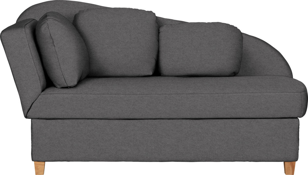 LIEGE in Chenille, Flachgewebe Dunkelgrau  - Dunkelgrau, Lifestyle, Holz/Textil (85/97/180cm) - Novel