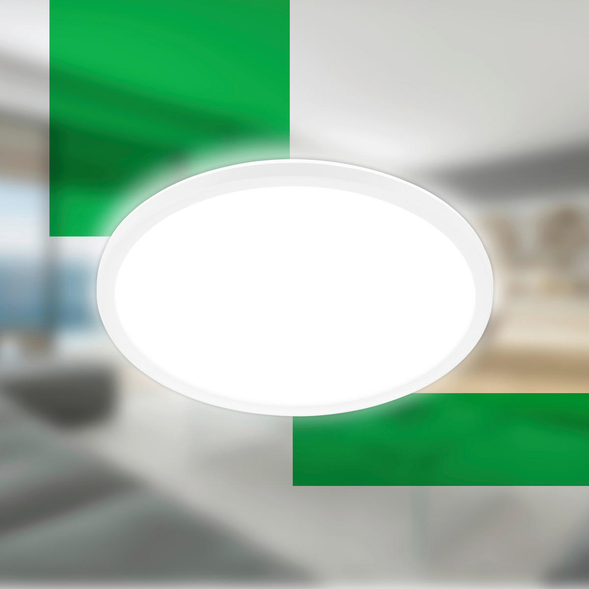 STROPNA LED-SVETILKA  Tava A /2400 lm/4000 K// - bela, Basics, umetna masa (29/3cm)