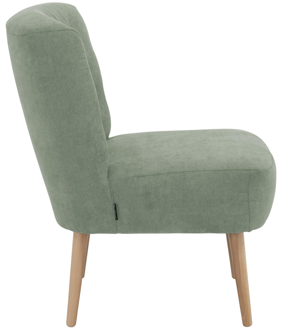 SESSEL in Flachgewebe Hellgrün  - Buchefarben/Hellgrün, Design, Holz/Textil (58/78/68cm) - Max Winzer