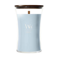 MIRISNA SVEĆA  svetloplava  - svetloplava, Osnovno, staklo/drvo (10/18/10cm) - WoodWick