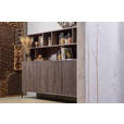 BUFFET Schwarz, Dunkelbraun  200/150/44 cm  - Dunkelbraun/Schwarz, Design, Holz/Holzwerkstoff (200/150/44cm) - Ambia Home