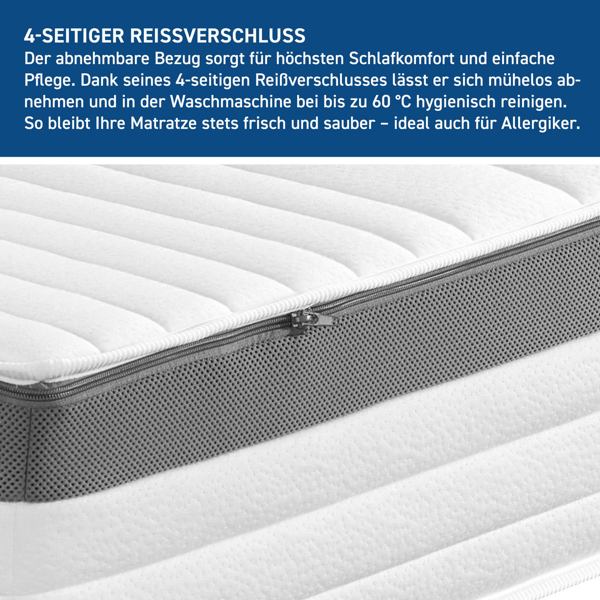 TASCHENFEDERKERNMATRATZE 90/200 cm Höhe ca. 25 cm  - KONVENTIONELL, Textil (90/200cm) - Xora