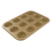 MUFFINFORM - Goldfarben, Basics, Metall (42/26,5/3cm) - Dr.Oetker