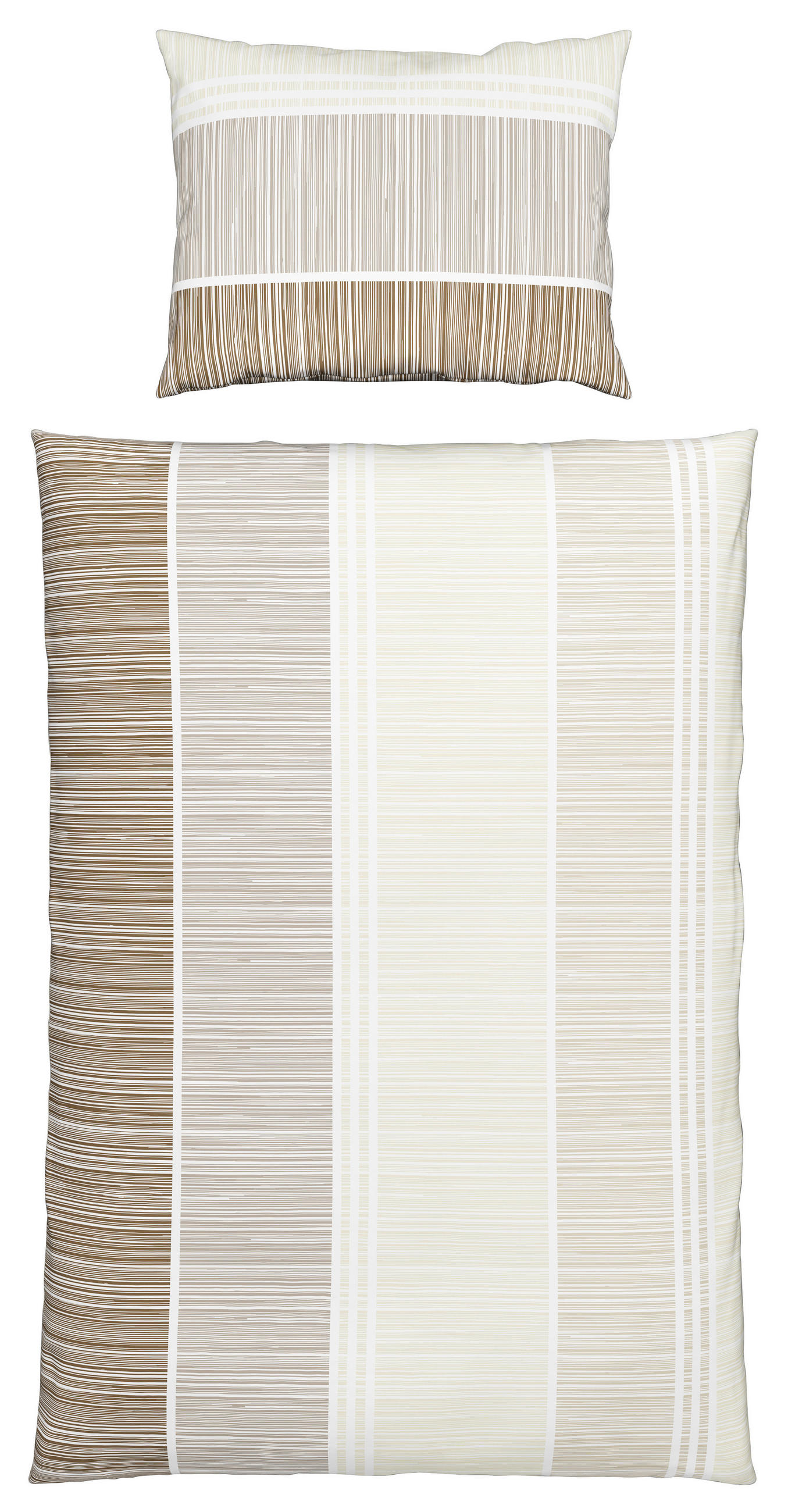 Renforce Bettwäsche 140x200 cm Ilvi Baumwolle Beige