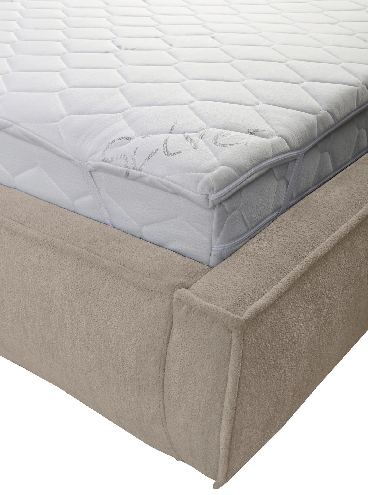 POLSTERBETT Lattenrost Hellbraun 180/200 cm  - Hellbraun/Beige, LIFESTYLE, Holz/Holzwerkstoff (180/200cm) - Livetastic