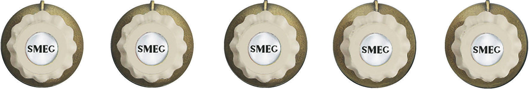 MÖBELGRIFF - Messingfarben/Creme, Basics - SMEG