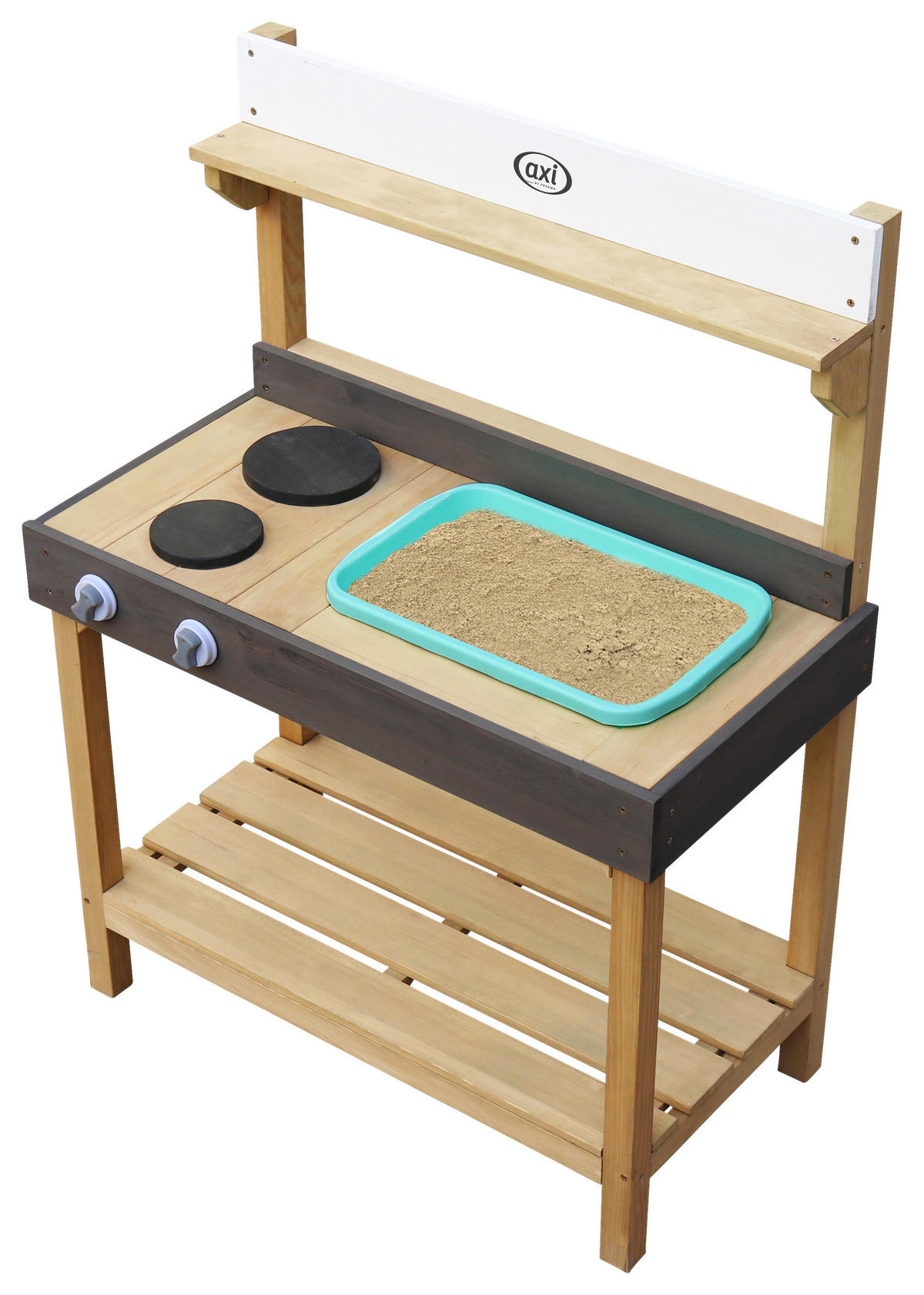 SAND & WASSER SPIELKÜCHE - Weiss/Braun, Konventionell, Holz/Kunststoff (75/100/38,5cm)