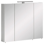 SPIEGELSCHRANK 80/71-75/16 cm - Weiß/Nickelfarben, Design, Glas/Holzwerkstoff (80/71-75/16cm) - Stylife