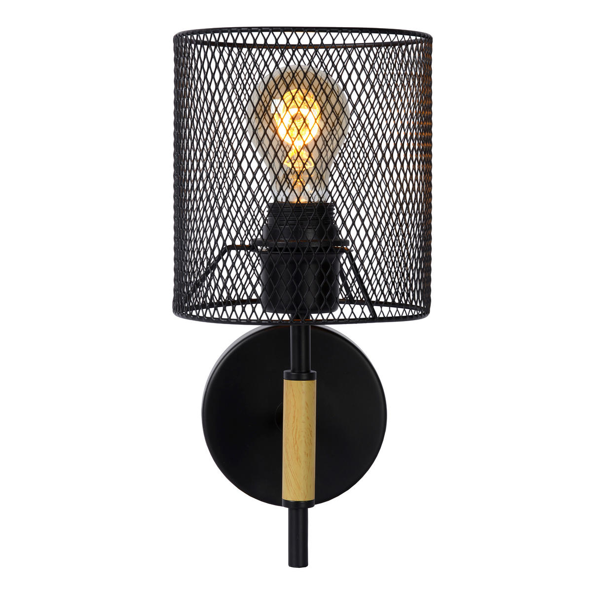 WANDSTRAHLER 15/20/32 cm   - Schwarz, Basics, Metall (15/20/32cm) - Lucide