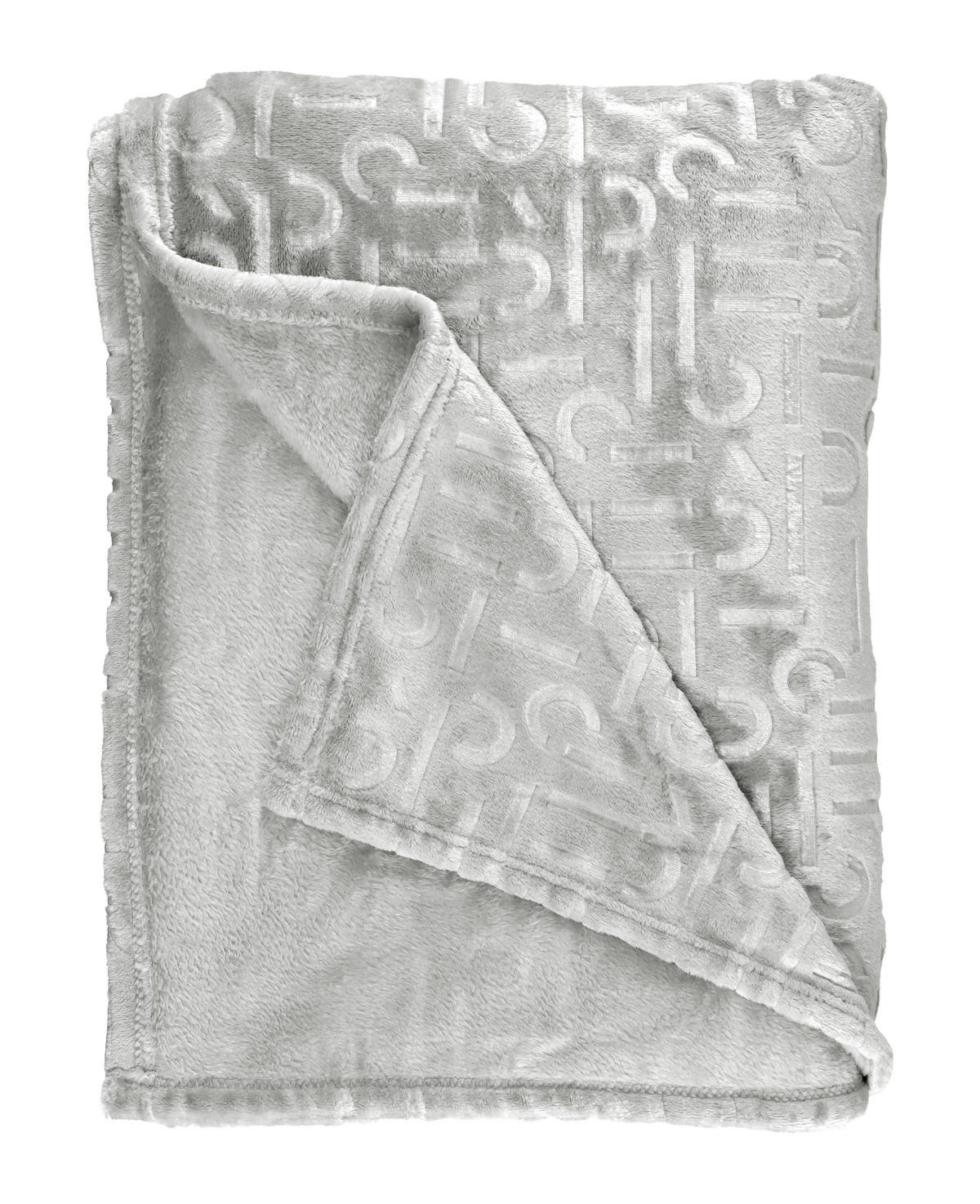 PLAID E-Scatter grey 220/240 cm  - Grau, Design, Textil (220/240cm) - Esprit