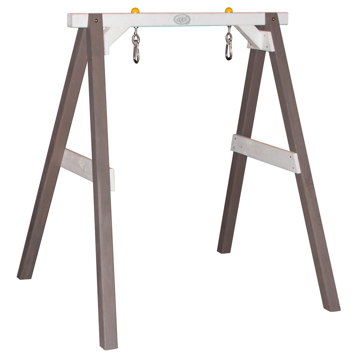 SCHAUKEL BABY SWING axi Baby Swing with seat  - Weiß/Grau, Basics, Holz/Kunststoff (120/134/103cm) - Ambia Garden