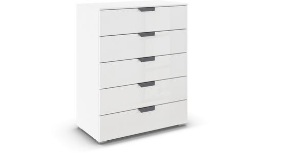 KOMMODE  in 80/100/42 cm  - Dunkelgrau/Weiß, Design, Glas/Holzwerkstoff (80/100/42cm) - Carryhome