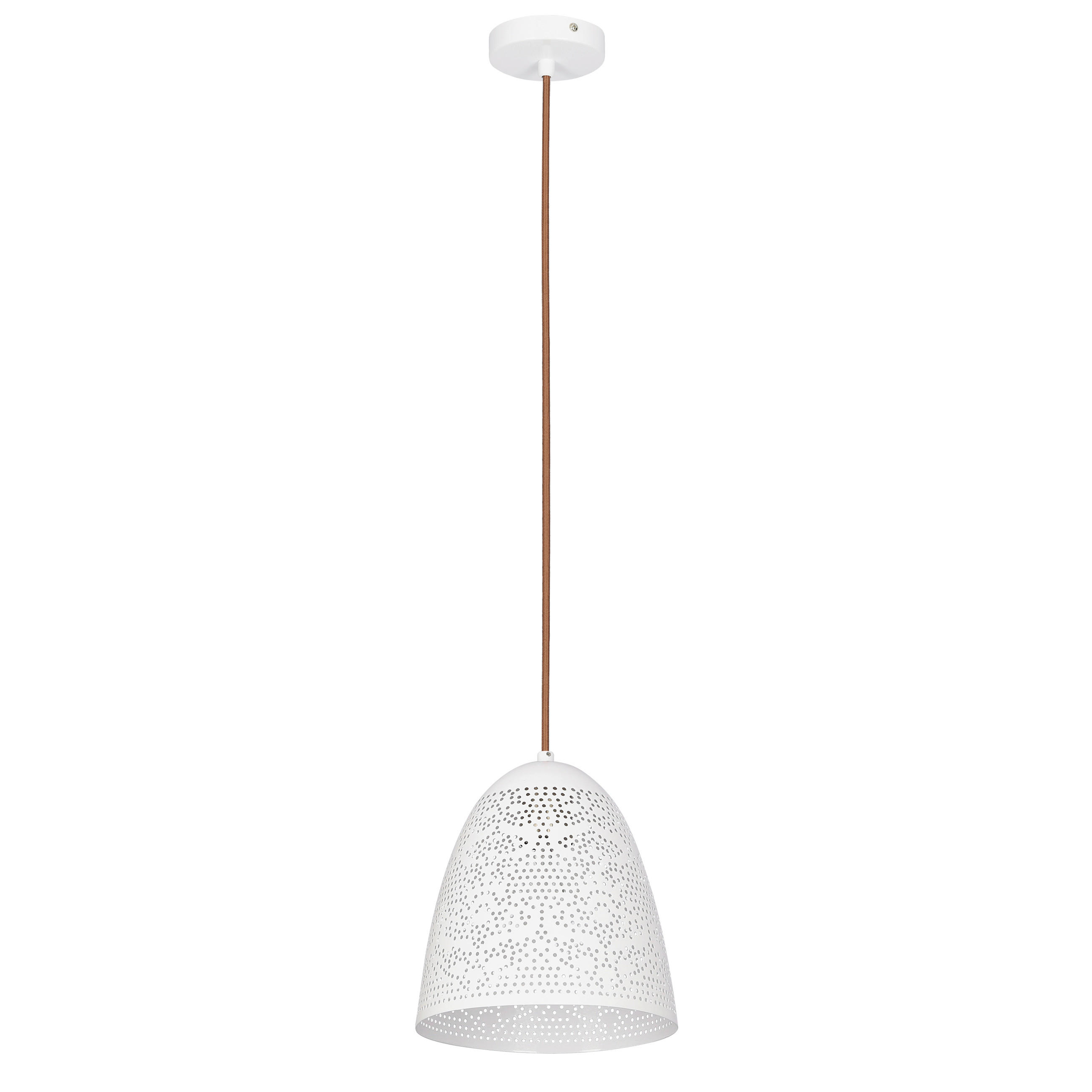 PENDELLEUCHTE Bene 20/20/125 cm   - Weiß, Design, Metall (20/20/125cm)