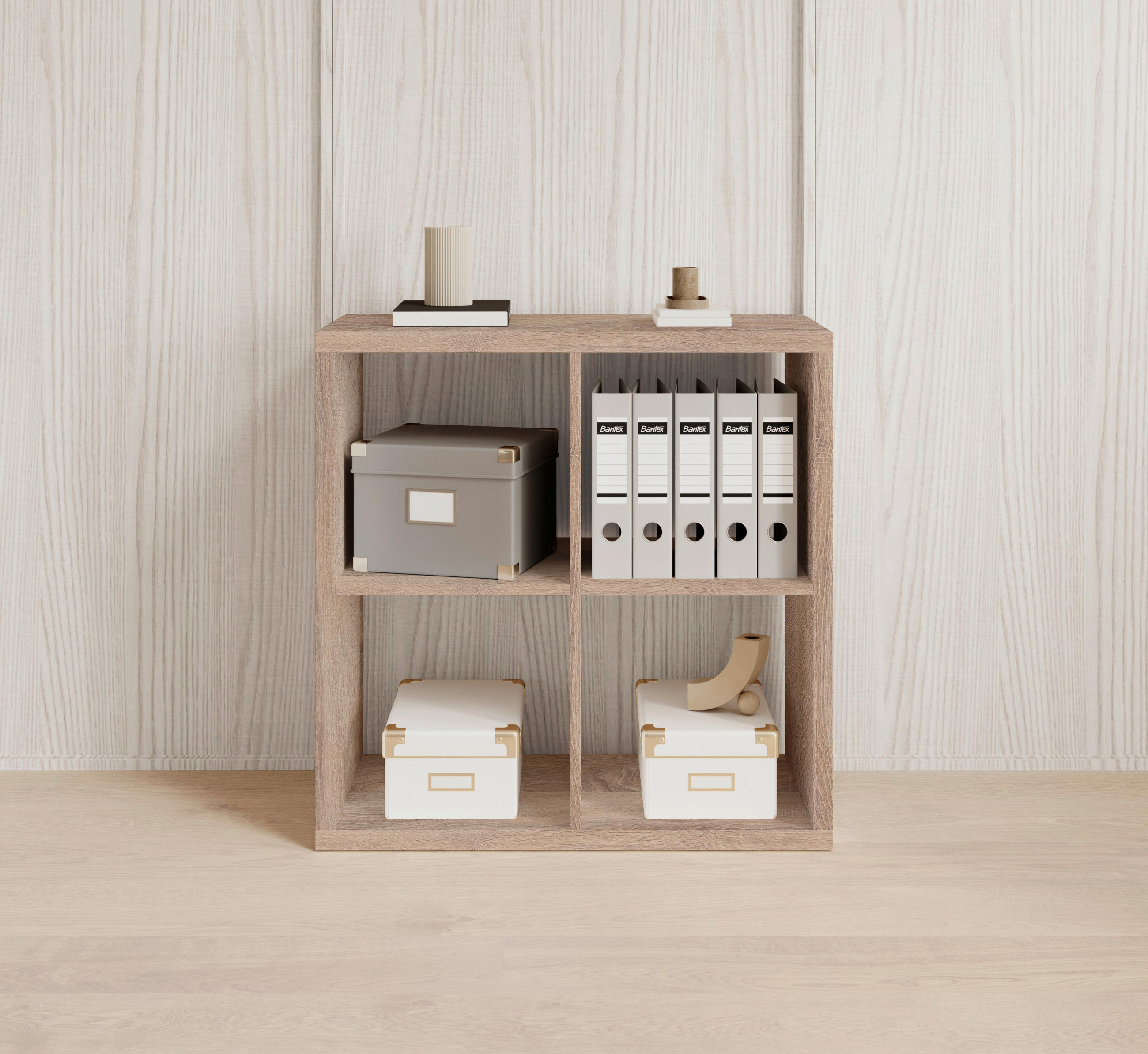 Thumbnail - Raumteiler Style, Sonoma Eiche, Holzwerkstoff, 77x77x38 cm, Beimöbel erhältlich, Wohnzimmer, Raumteiler & Paravents, Rau...