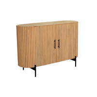 KOMMODE , 120/80/40 cm,  - Schwarz/Naturfarben, Design, Holz/Metall (120/80/40cm) - MID.YOU