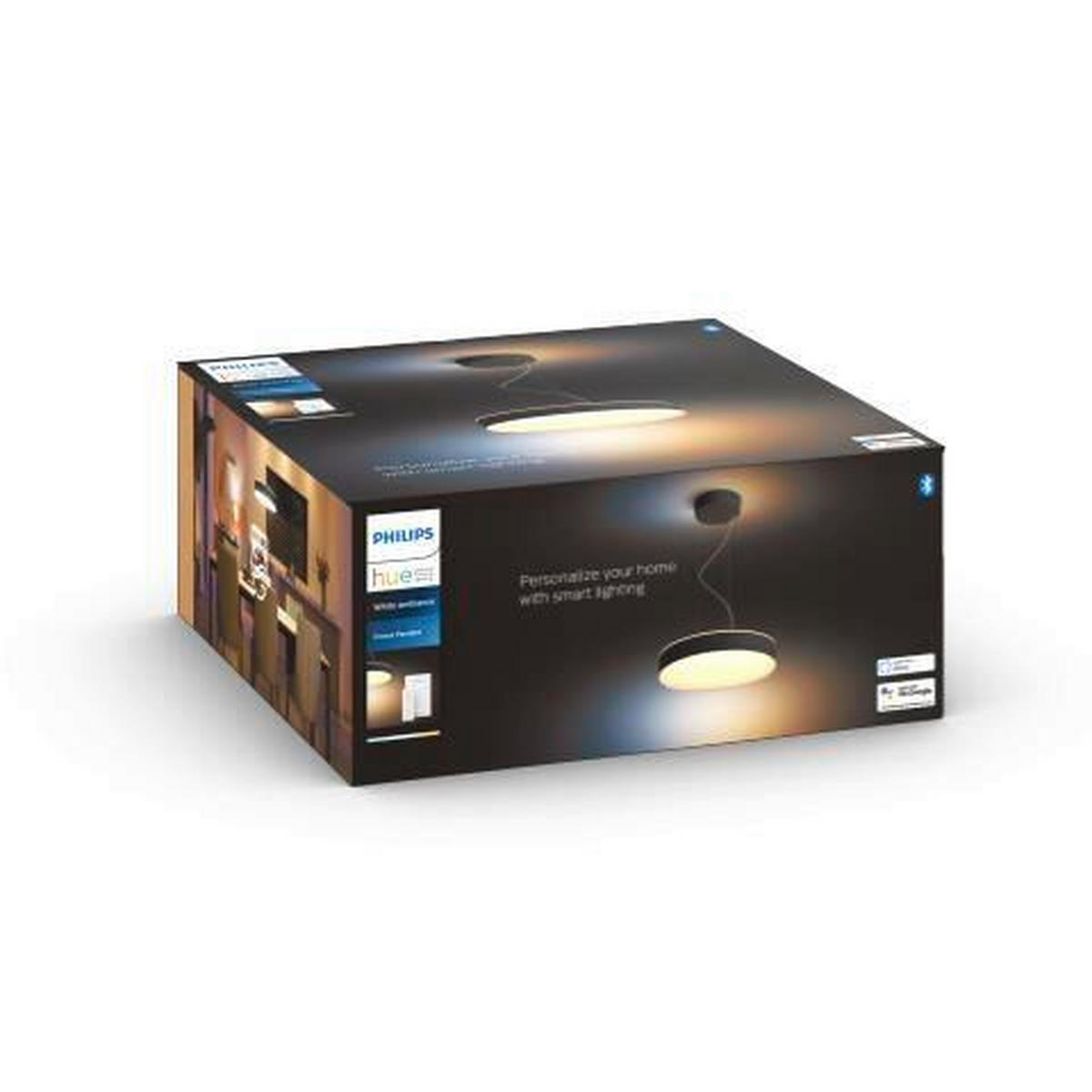 LED-HÄNGELEUCHTE 42,5/12,9 cm    - Schwarz, Design, Metall (42,5/12,9cm) - Philips HUE