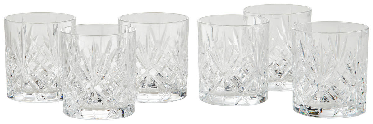 GLÄSERSET Stella 6-teilig  - Transparent, Konventionell, Glas (300ml) - Novel