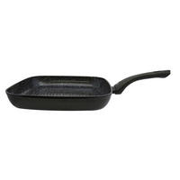 GRILLPFANNE Pure Belugo Greblon®-Antihaftbeschichtung  - Basics, Metall (28,8/47cm) - ELO