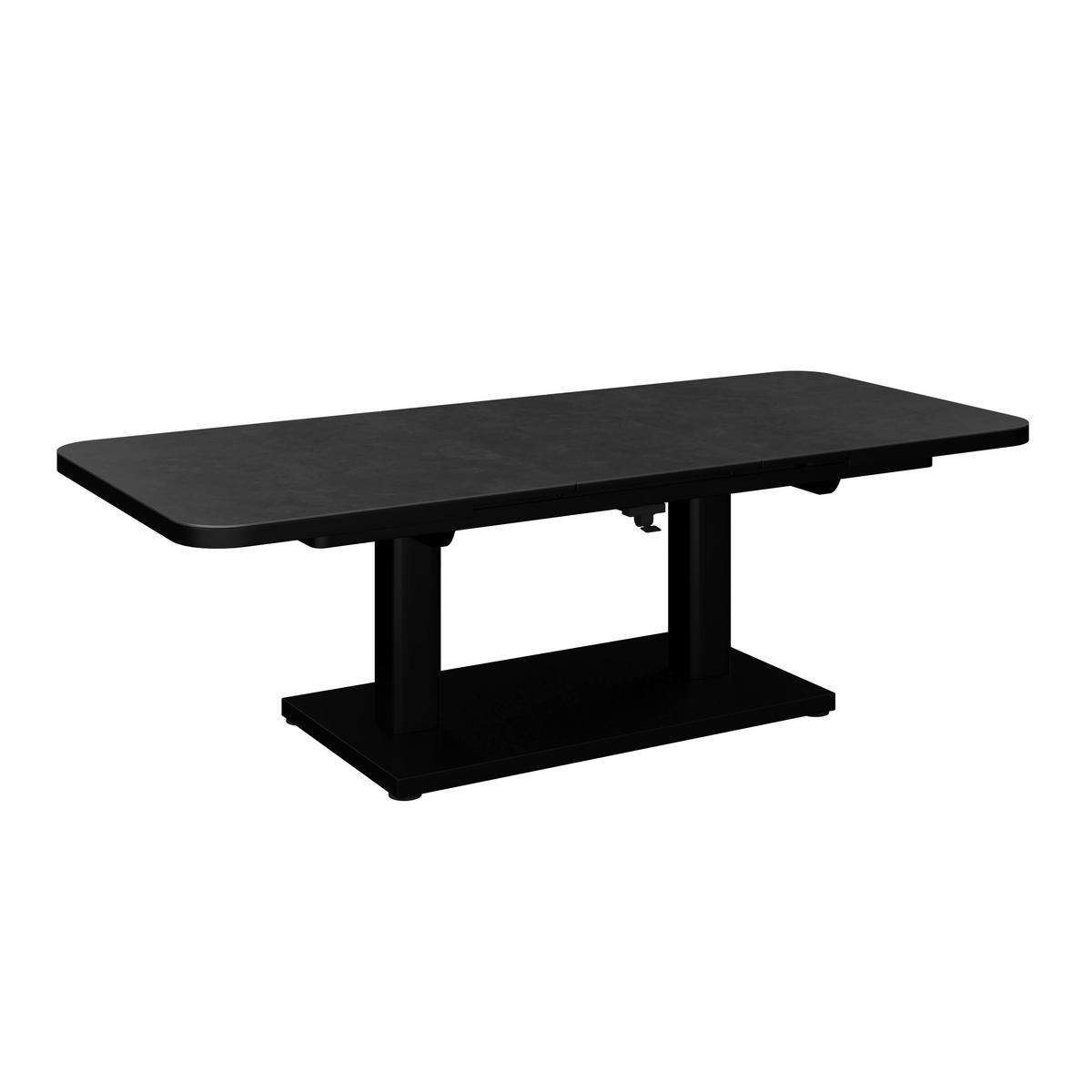 GARTENTISCH 140-180/80/53-76 cm  - Anthrazit, Design, Stein/Metall (140-180/80/53-76cm) - Amatio