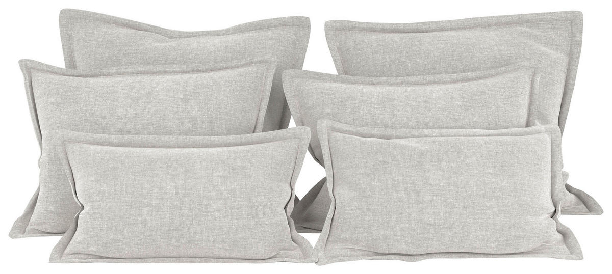 ZIERKISSENSET   70-50/60-25/10 cm  - Naturfarben, Modern, Textil (70-50/60-25/10cm) - MID.YOU