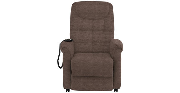 FERNSEHSESSEL in Mikrofaser Braun, Hellbraun  - Hellbraun/Schwarz, KONVENTIONELL, Kunststoff/Textil (83/113/92cm) - Xora