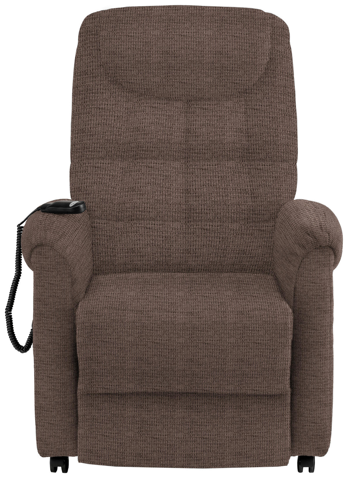 FERNSEHSESSEL in Mikrofaser Hellbraun  - Hellbraun/Schwarz, KONVENTIONELL, Kunststoff/Textil (83/113/92cm) - Xora