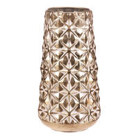 KVETINÁČ kov, 17/34/17 cm - zlatá, Basics, kov (17/34/17cm)