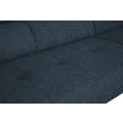 ECKSOFA in Webstoff Blau  280/205 cm  - Blau/Schwarz, Design, Textil/Metall (280/205cm) - Xora