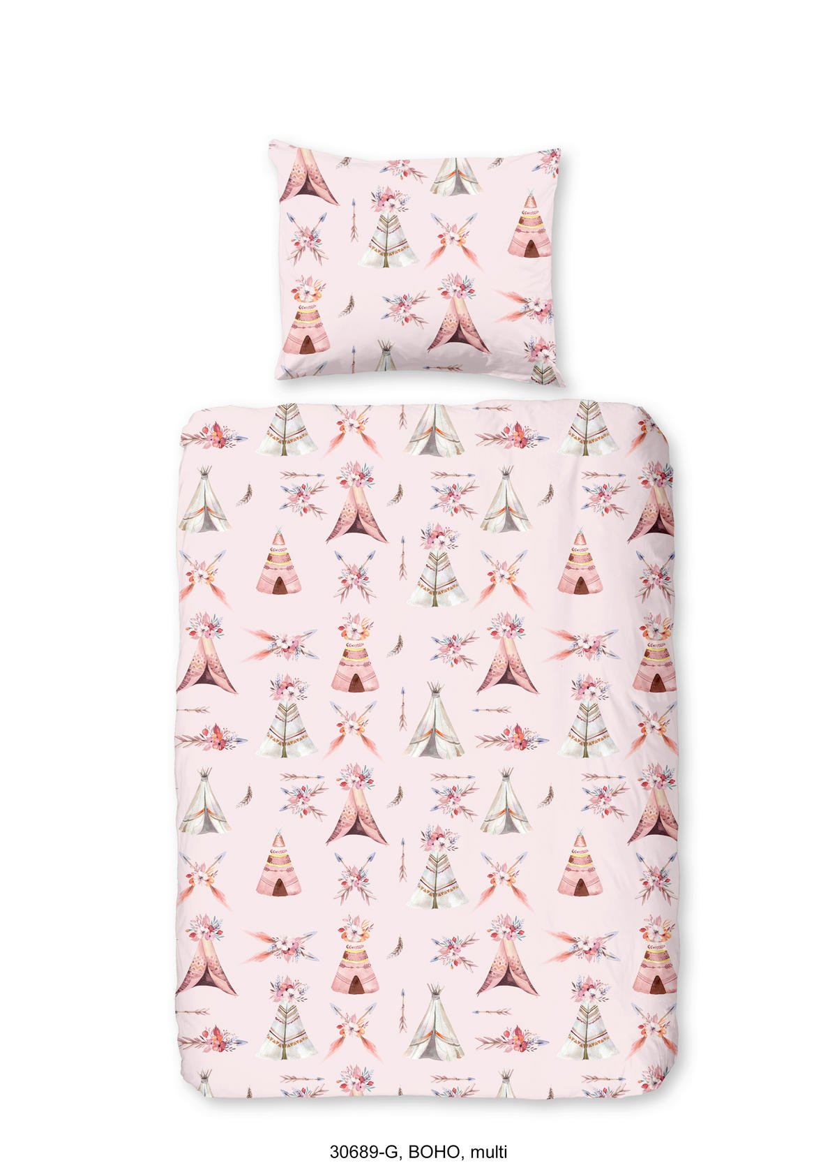 KINDERBETTWÄSCHE 100/135 cm  - Rosa, ROMANTIK / LANDHAUS, Textil (100/135cm)
