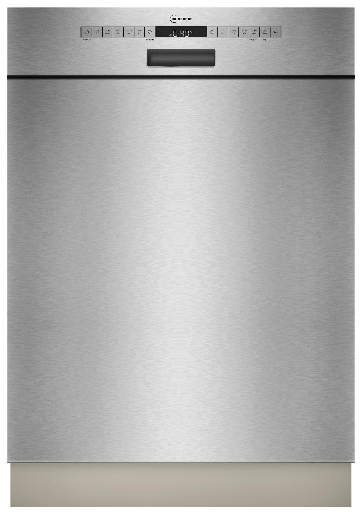 GESCHIRRSPÜLER S125ECS15E  - Edelstahlfarben, Basics, Metall (59,8/86,5/55,0cm) - Neff