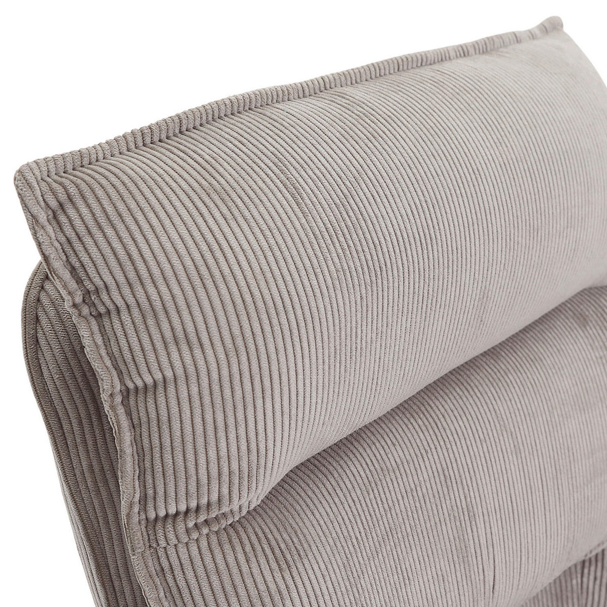BARHOCKER Cord Taupe Stoffauswahl, Sitzfläche 360° drehbar  - Taupe/Schwarz, Design, Textil/Metall (54/98-120/58cm) - Novel