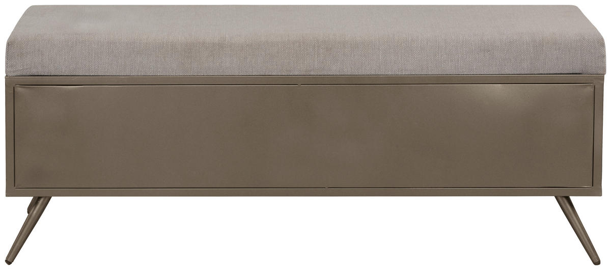BANCĂ PENTRU HOL 120/47.5/39 cm  - gri, Konventionell, metal/textil (120/47.5/39cm) - Livetastic