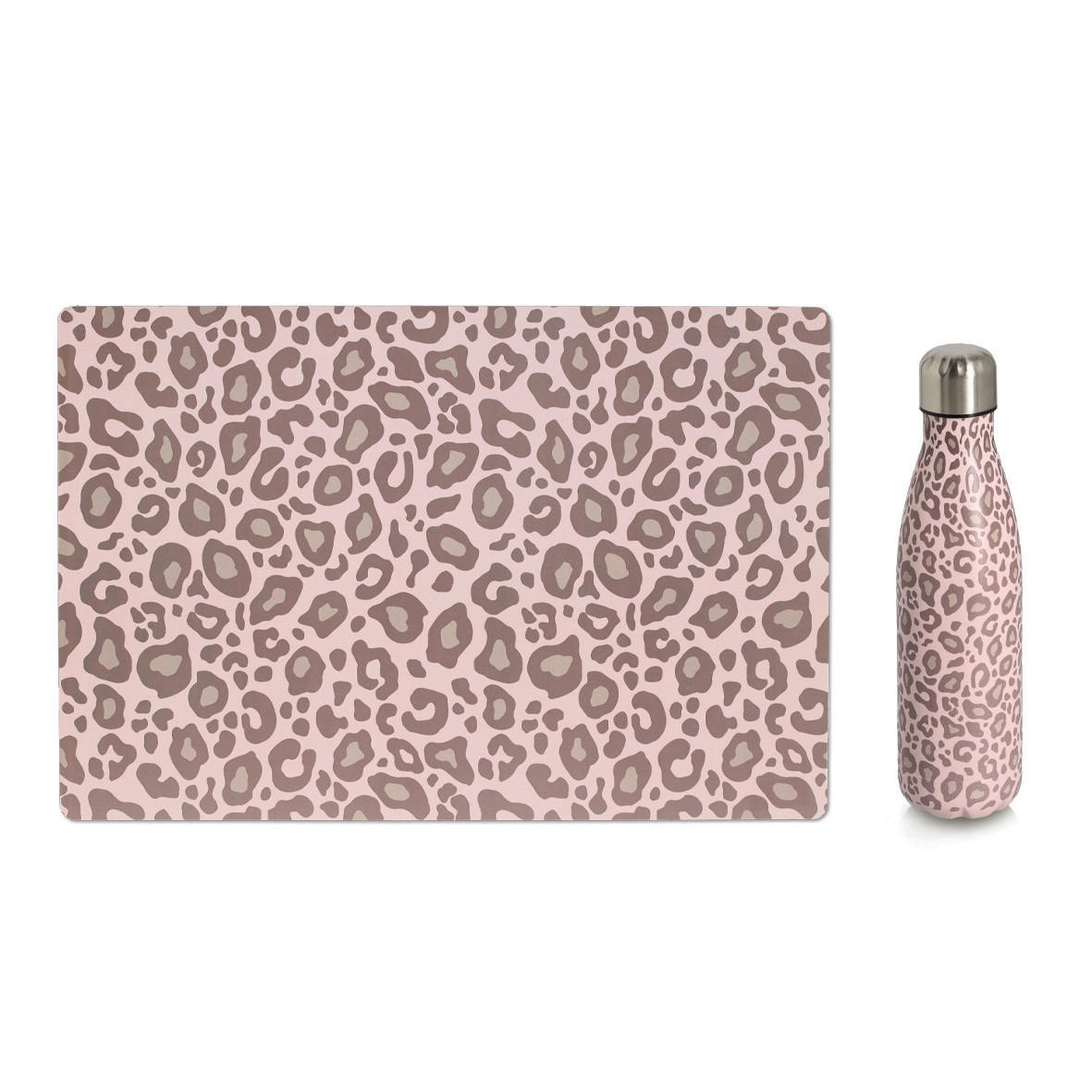 PLATZMATTE Metall, Kunststoff Hellrosa, Beige  - Hellrosa/Beige, Basics, Kunststoff/Metall - Zeller Present