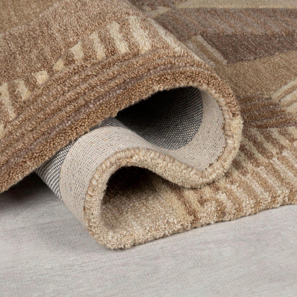 WOLLTEPPICH 60/230 cm ASHER Naturfarben  - Naturfarben, KONVENTIONELL, Textil (60/230cm)