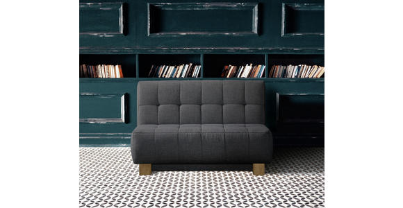 SCHLAFSOFA in Dunkelgrau  - Dunkelgrau/Naturfarben, Design, Holz/Textil (125/92/102cm) - Novel