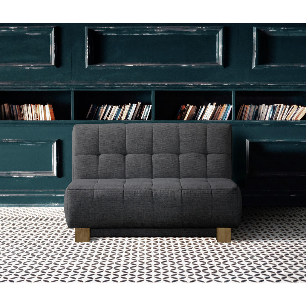Thumbnail - Novel Schlafsofa Juice, Dunkelgrau, Textil, Eiche, Uni, 2-Sitzer, 125x92x102 cm, Fußauswahl, Stoffauswahl, Kinder- & Jug...