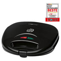 SANDWICHTOASTER  - Schwarz, LIFESTYLE, Kunststoff/Metall (23/7,5/22,5cm) - Clatronic