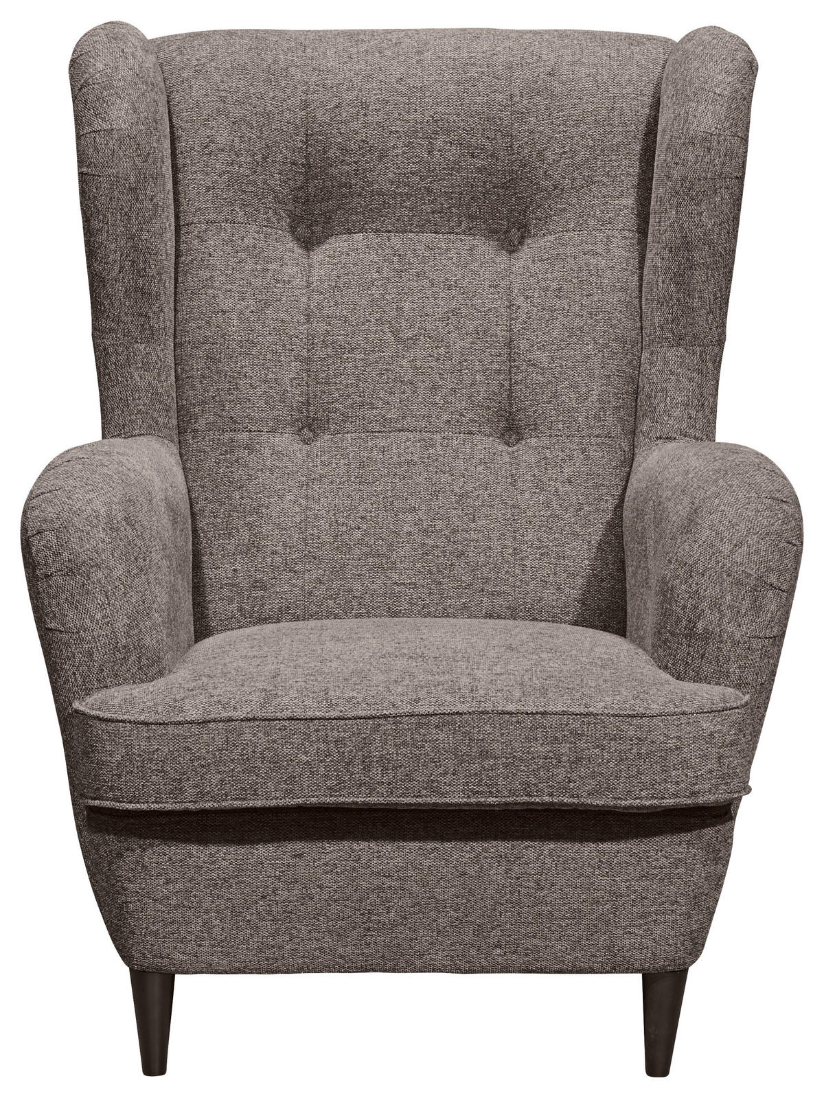 FOTELJA tekstil, drvni materijal  smeđa   - crna/smeđa, Moderno, drvni materijal/tekstil (78/102/98cm) - Hom`in