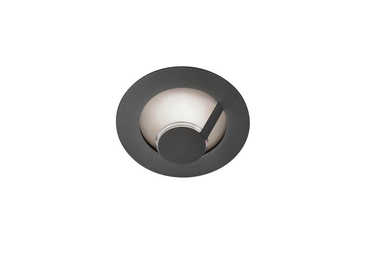 LED-WANDLEUCHTE FLAT 29/11,8 cm   - Silberfarben/Grau, Design, Metall (29/11,8cm) - Grossmann