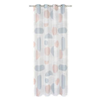 ZAVESA SA KARIKAMA narandžasta, mintzelena  140/245 cm  - mintzelena/narandžasta, Dizajnerski, tekstil (140/245cm) - Esposa