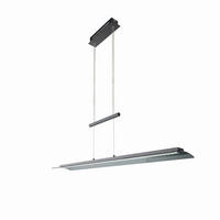 LED-HÄNGELEUCHTE 125/25/151 cm    - Schwarz, Design, Glas/Metall (125/25/151cm) - Fischer & Honsel